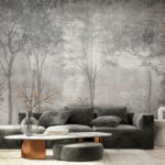 Fotótapéta Fák csoportja levelekkel