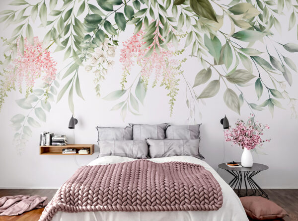 Elegáns virágos design pasztellszínekkel Fotótapéta Elegáns virágos design pasztellszínekkel