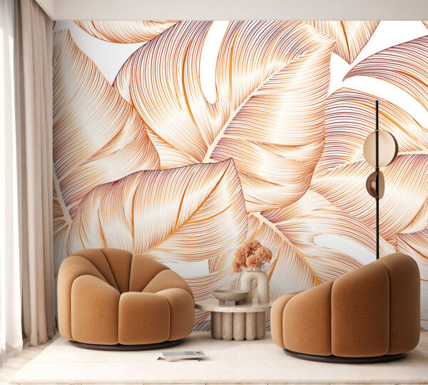 Elegáns trópusi levélmintás design Fotótapéta Elegáns trópusi levélmintás design