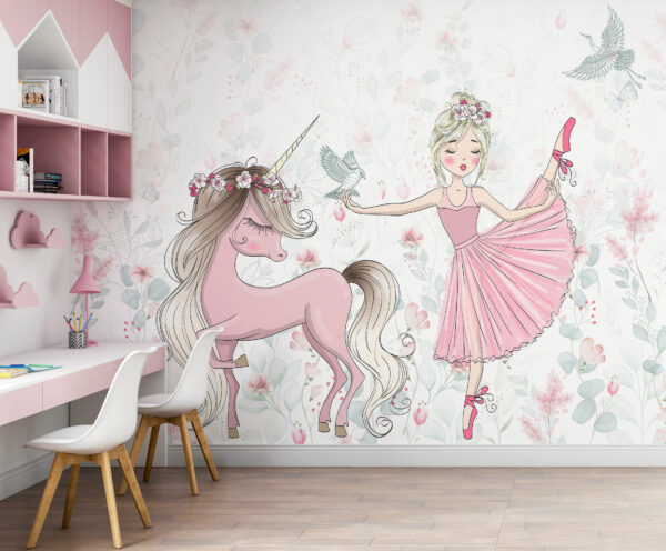 Egy balerina karikatúrája Fotótapéta Egy balerina karikatúrája