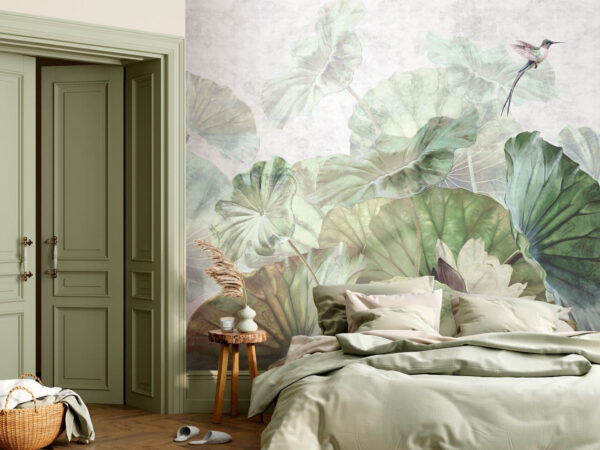 Fotótapéta Fotótapéta Madarak és lombok békés jelenetben (Cikkszám: u94273)