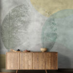 Fotótapéta Lágy árnyalatok absztrakt természeti formákkal