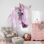 Fotótapéta Akvarell egy lóról