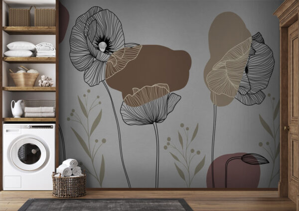 Fotótapéta Virágok és növények rajzolása