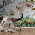 Fotótapéta Rajzfilm egy dinoszauruszról