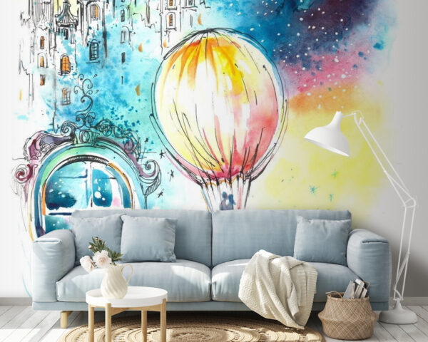 Hőlégballon az égen Fotótapéta Hőlégballon az égen
