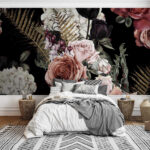 Fotótapéta Virágmintás virágok