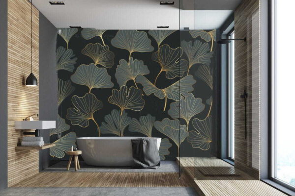 Elegáns ginkgo levél mintás design Fotótapéta Elegáns ginkgo levél mintás design