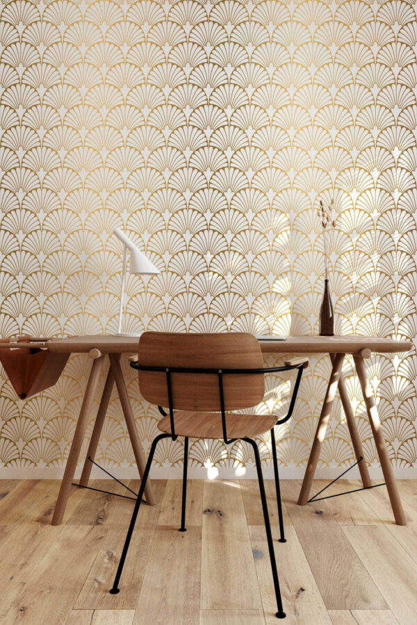 Elegáns bézs színű virágmintás design Fotótapéta Elegáns bézs színű virágmintás design