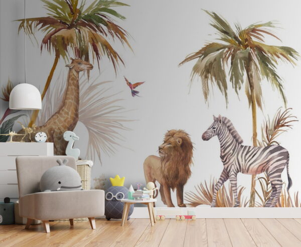 Akvarell egy zebra Fotótapéta Akvarell egy zebra