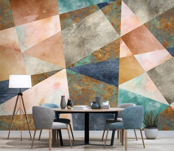 Geometrikus minta texturált színekkel Fotótapéta Geometrikus minta texturált színekkel