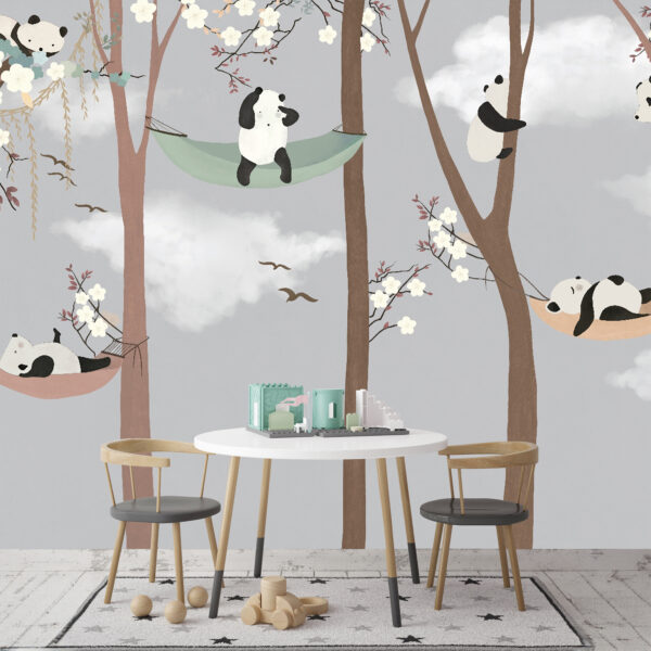 Egy panda karikatúrája Fotótapéta Egy panda karikatúrája