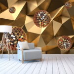 Fotótapéta Lebegő geometriai gömbök harmóniában