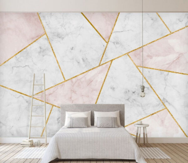 Elegáns márvány és geometrikus mintázat Fotótapéta Elegáns márvány és geometrikus mintázat