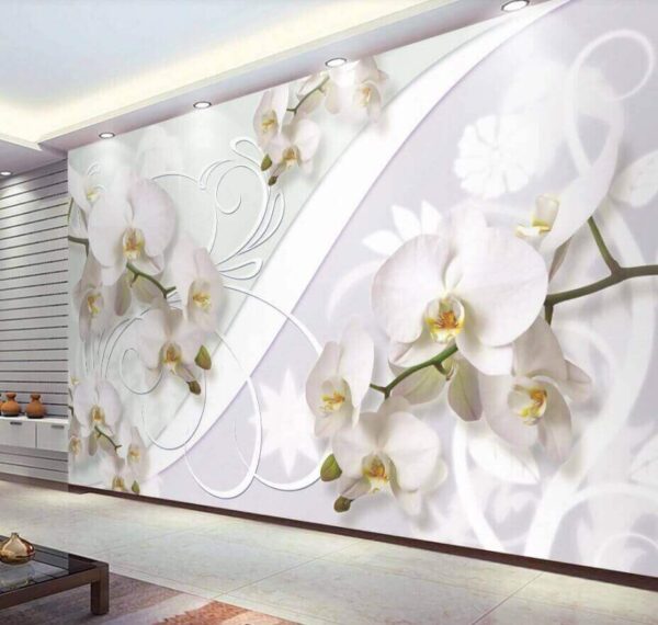 Finom orchideák lágy háttéren Fotótapéta Finom orchideák lágy háttéren