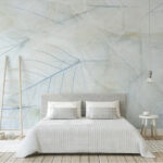 Fotótapéta Fehér levelek csoportja