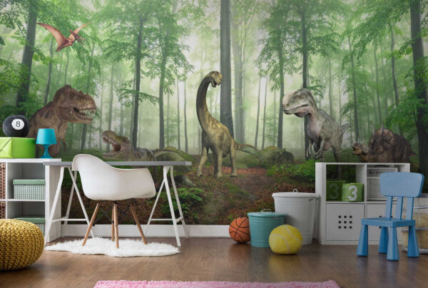Dinoszaurusz az erdőben Fotótapéta Dinoszaurusz az erdőben