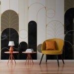 Fotótapéta Art Deco geometrikus mintás design.