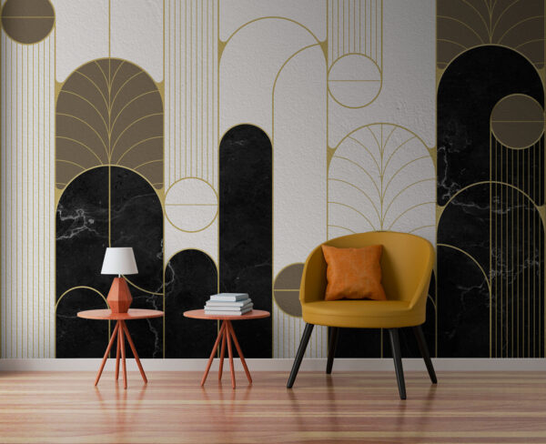 Art Deco geometrikus mintás design Fotótapéta Art Deco geometrikus mintás design