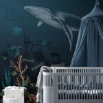 Fotótapéta Bálna úszik a vízben