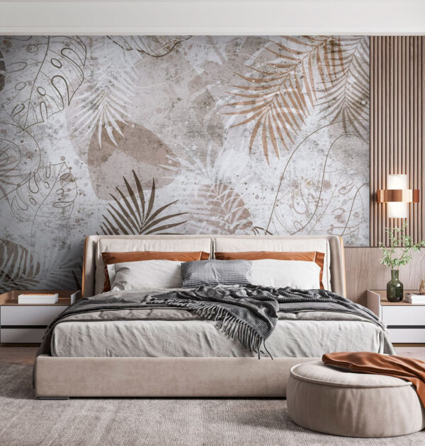 Absztrakt trópusi levelek mintás design Fotótapéta Absztrakt trópusi levelek mintás design