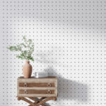 Fotótapéta Fehér háttér fekete pontokkal