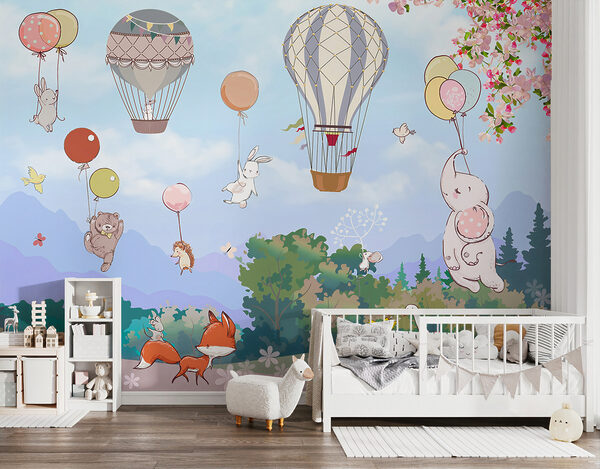 Hőlégballon az égen Fotótapéta Hőlégballon az égen