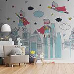 Fotótapéta Fekete csillag fehér alapon