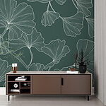 Fotótapéta Elegáns ginkgo levelek mintás design.