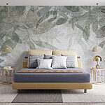 Fotótapéta Egy levél árnyéka a falon