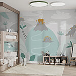 Fotótapéta Egy vulkán karikatúrája