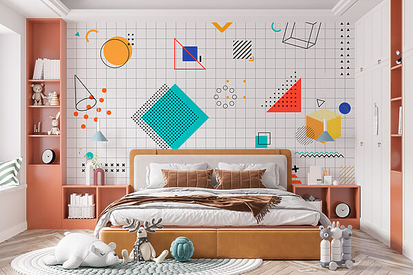 Geometriai alakzatok mintázata Fotótapéta Geometriai alakzatok mintázata
