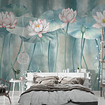 Fotótapéta Wall murals Group of flowers and leaves