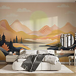 Fotótapéta Egy völgyben folyó folyó