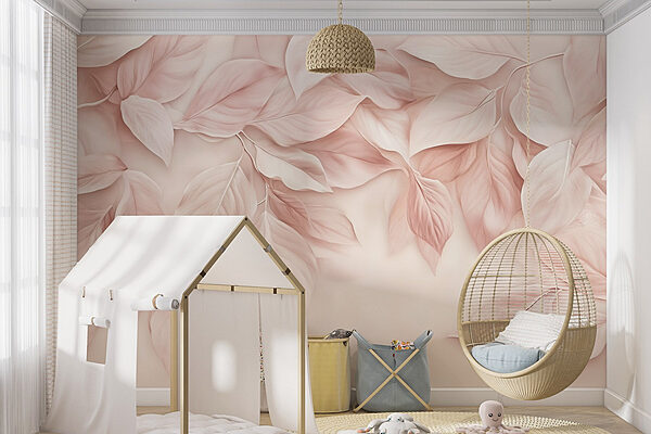 Fotótapéta Finom levelek lágy árnyalatai