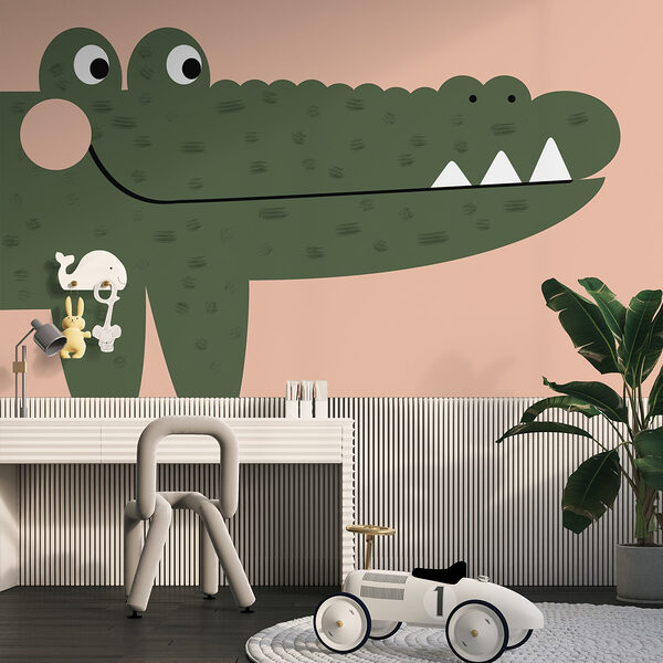 Egy krokodil karikatúrája Fotótapéta Egy krokodil karikatúrája
