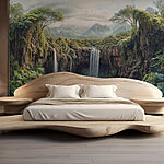 Fotótapéta Vízesés az erdőben