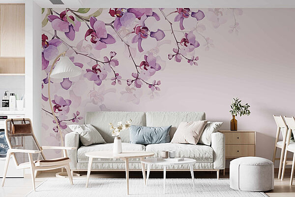 Finom orchideák lágy árnyalatokban Fotótapéta Finom orchideák lágy árnyalatokban