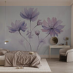 Fotótapéta Lila virágok csoportja