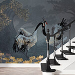 Fotótapéta Két madár áll egy mezőn