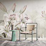 Fotótapéta Finom liliomok lágy árnyalatokban