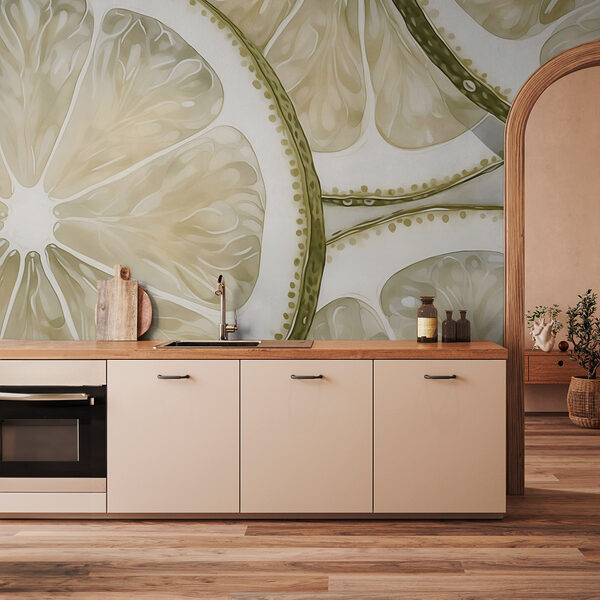 Fotótapéta Friss citromszeletek egymásra rétegezve