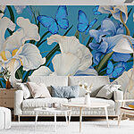 Fotótapéta Virágos elegancia vibráló pillangókkal