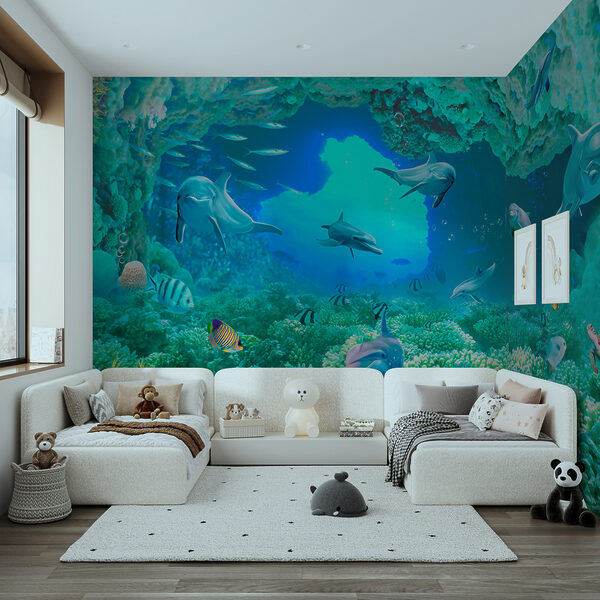Fotótapéta Delfin úszik a vízben