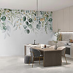 Fotótapéta Finom virágok lágy zöld levelekkel