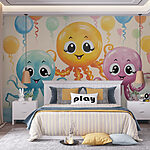 Fotótapéta Polipok csoportja léggömbökkel