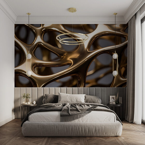 Bonyolult design fémes árnyalatokban Fotótapéta Bonyolult design fémes árnyalatokban
