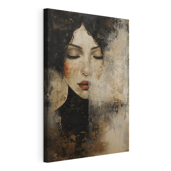 Egy nő arcának festménye Vászonképek Egy nő arcának festménye