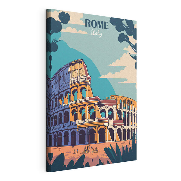 Sok boltívvel rendelkező Colosseum Vászonképek Sok boltívvel rendelkező Colosseum