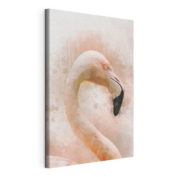 Vászonképek Elegáns flamingó akvarellhatással